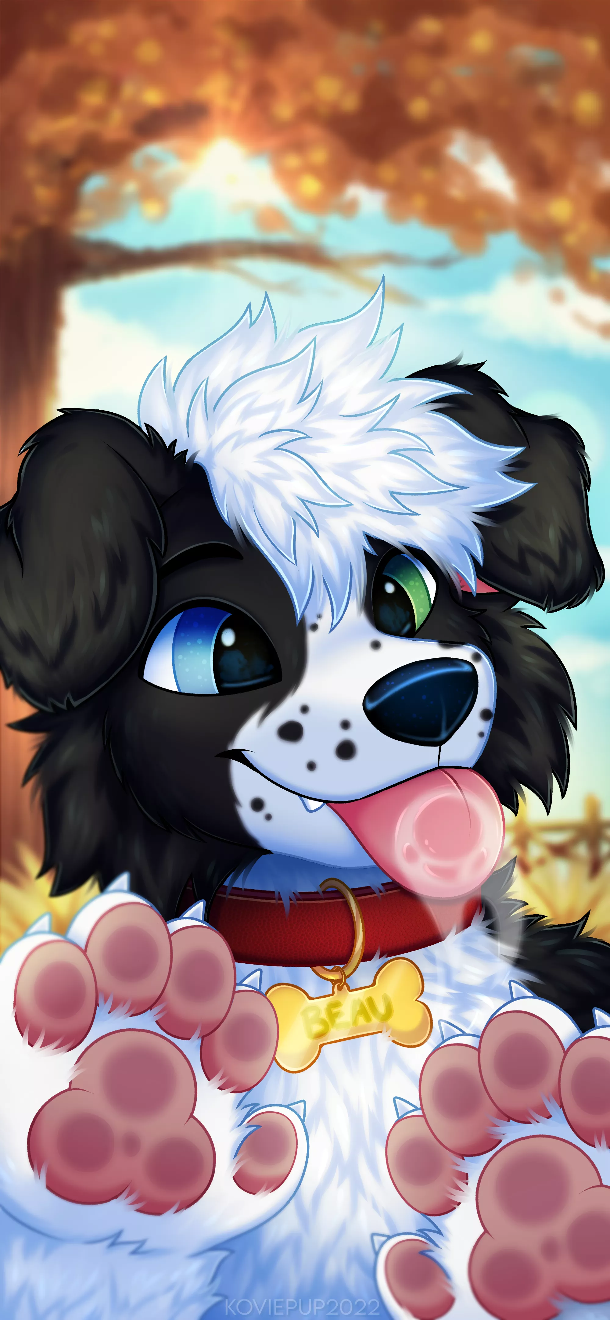 Farm Doggo says Hi! (art by me: Kovie)