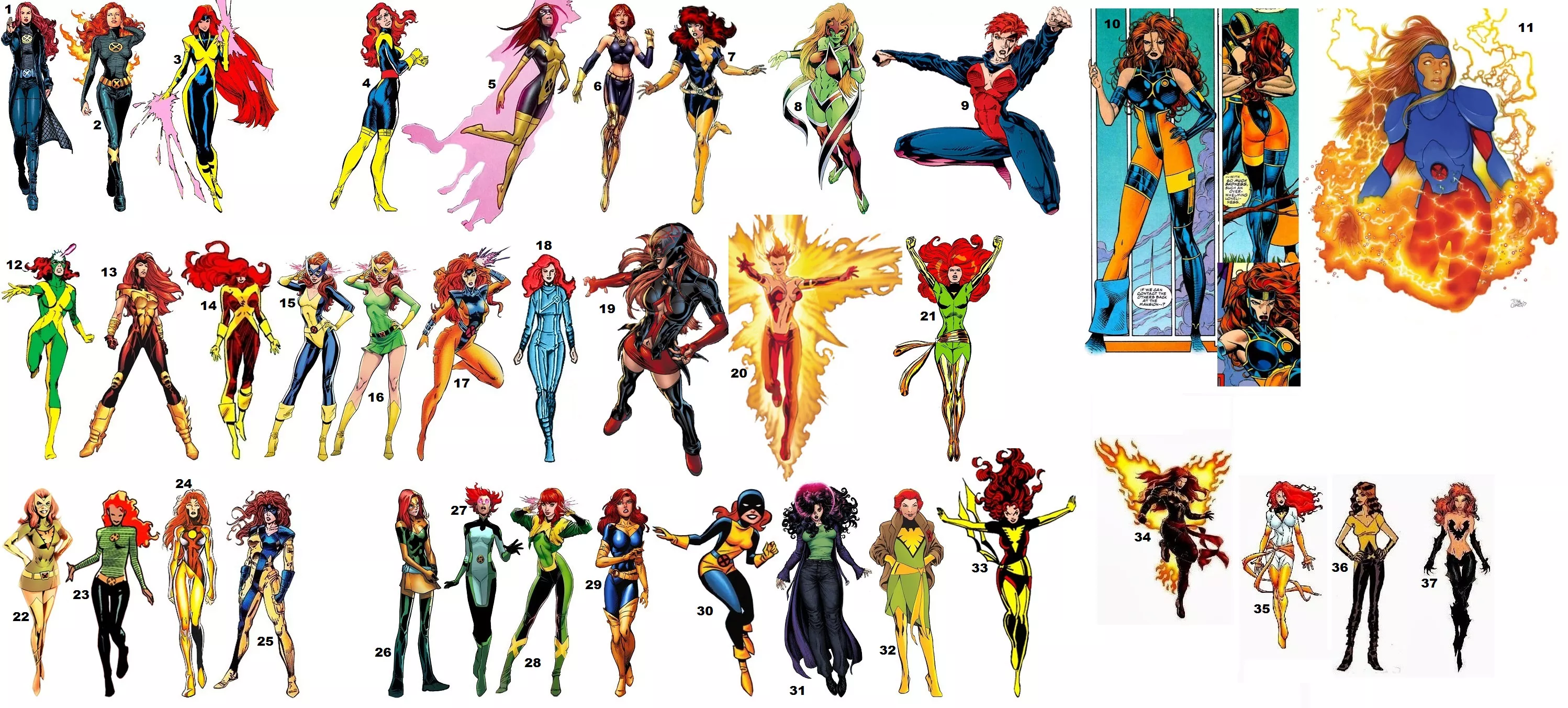 Favorite Jean Grey Outfits? [various marvel comics]