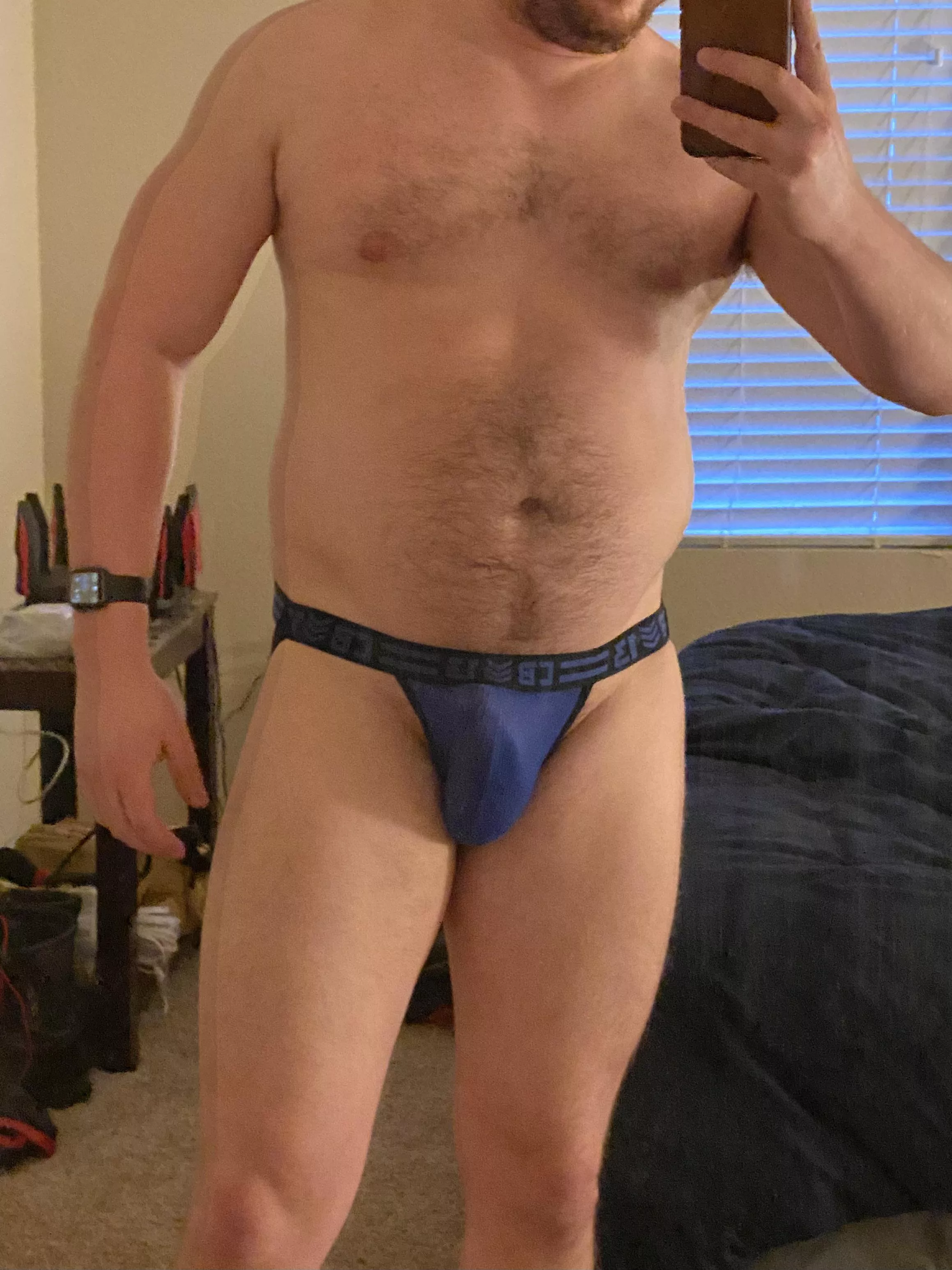 Feeling myself tonight in this jock, wish you were too ;)