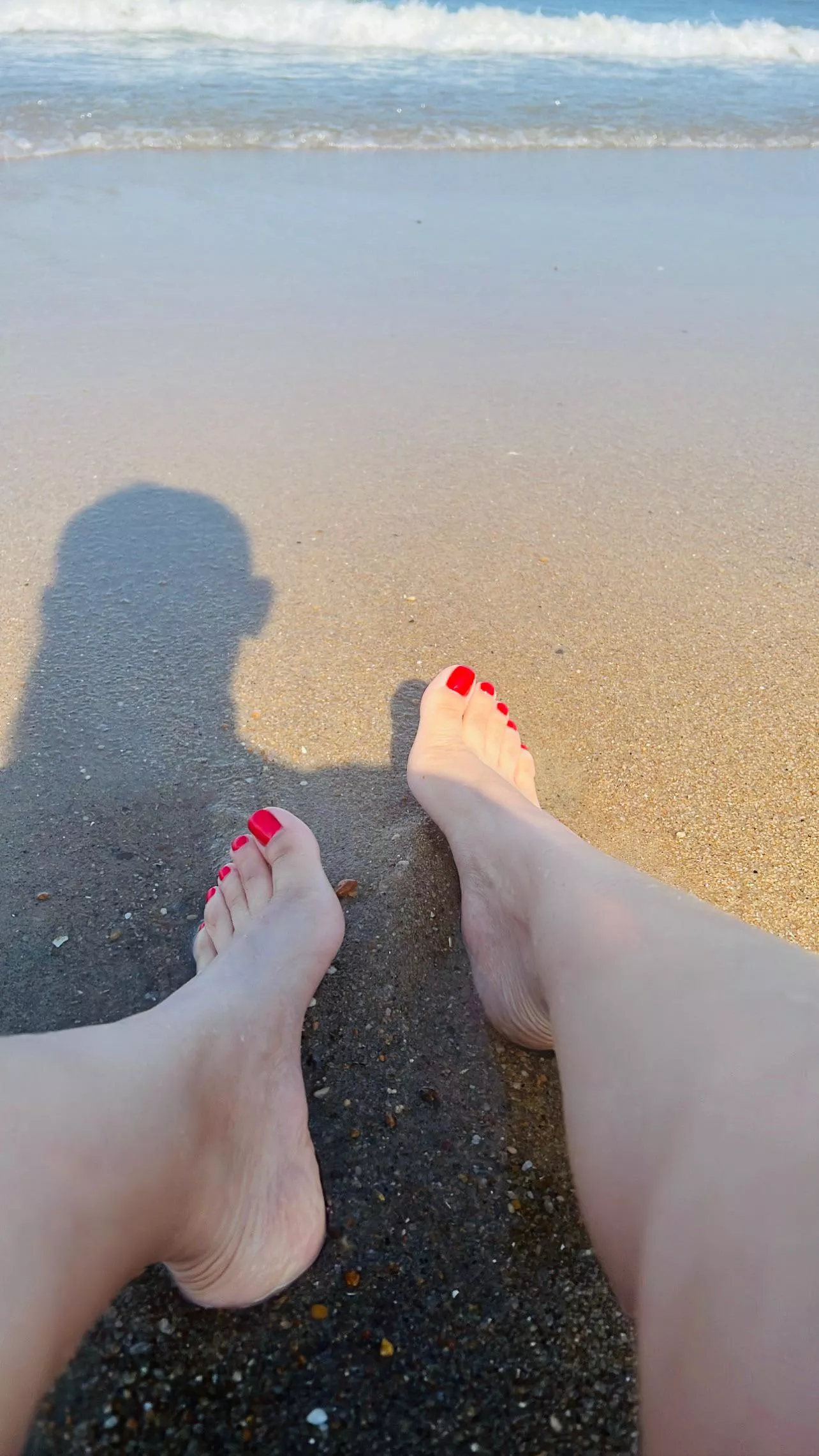 Feet on the sand and it feels so good