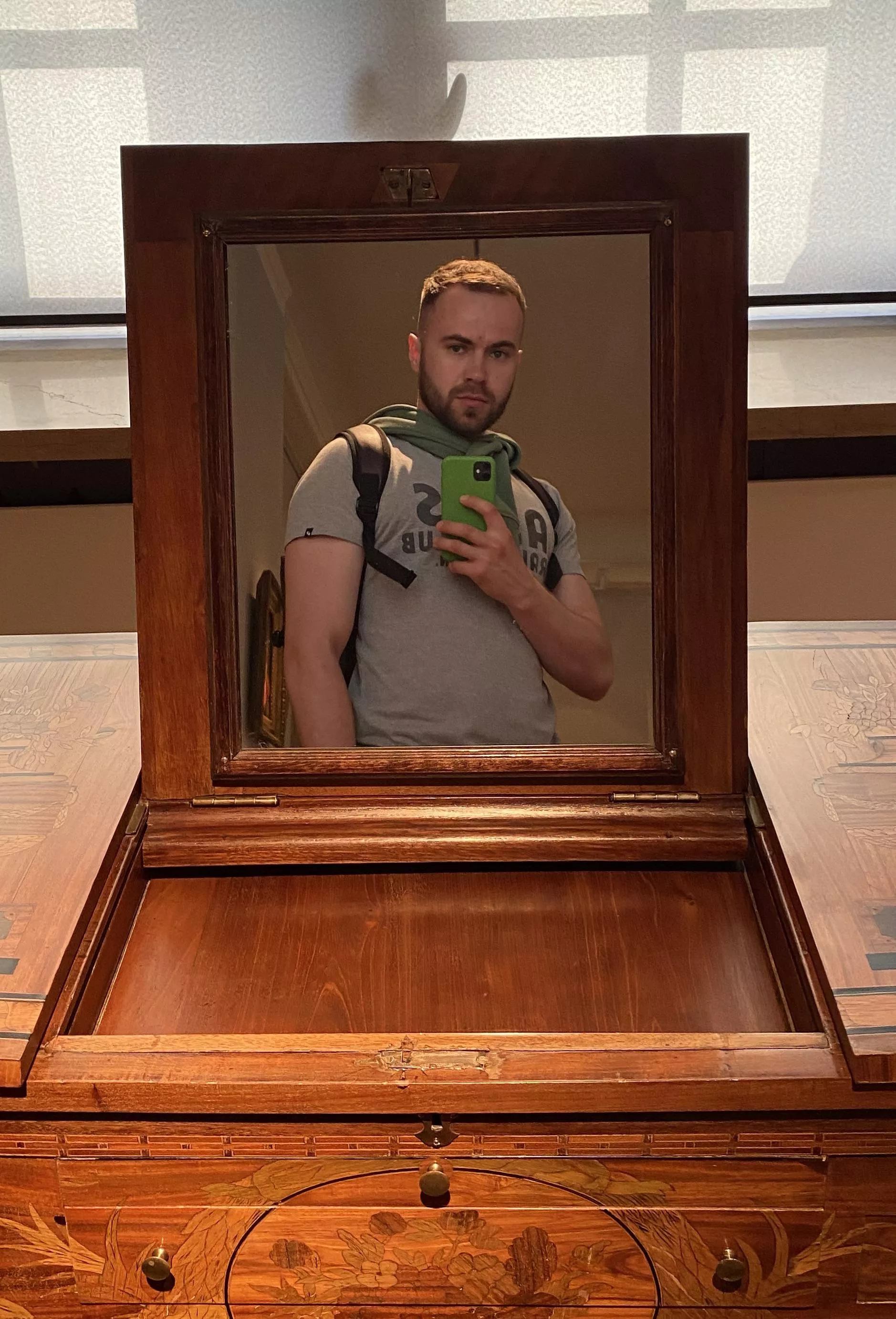 felt cute in that medieval mirror