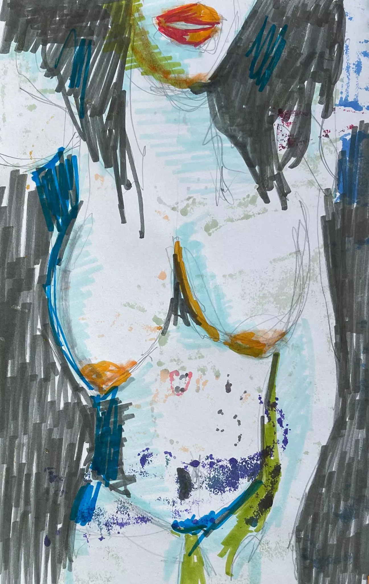 Femme Nue Debout, par moi