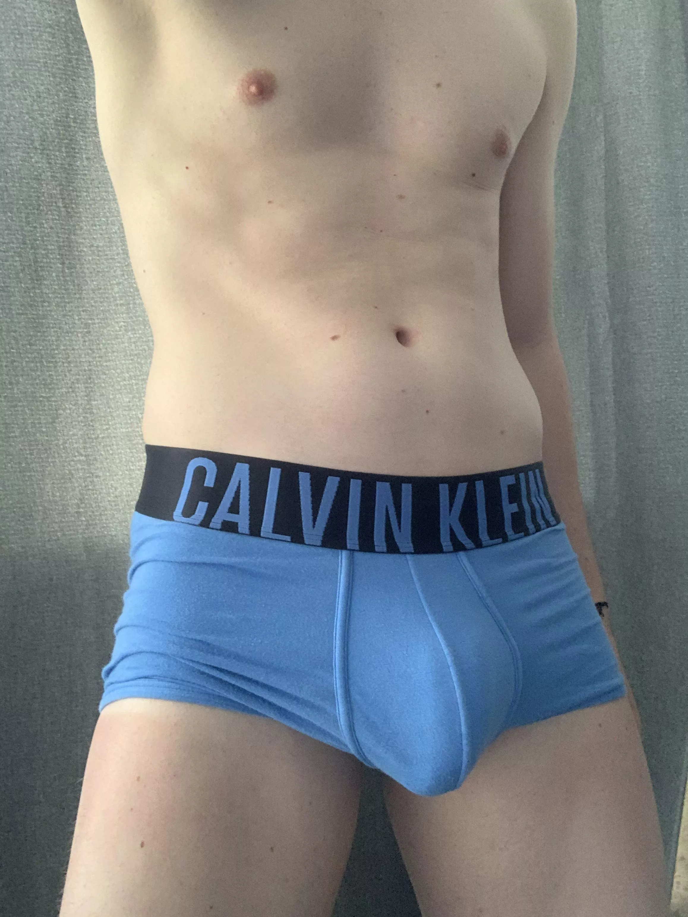 Filling the pouch in my calvins to the max