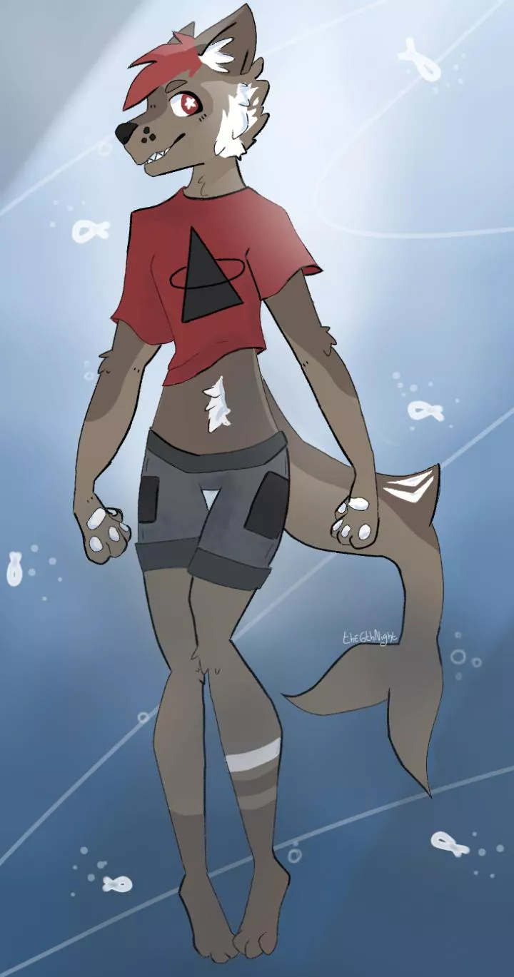 First drawing of my half shark boi ðŸ˜