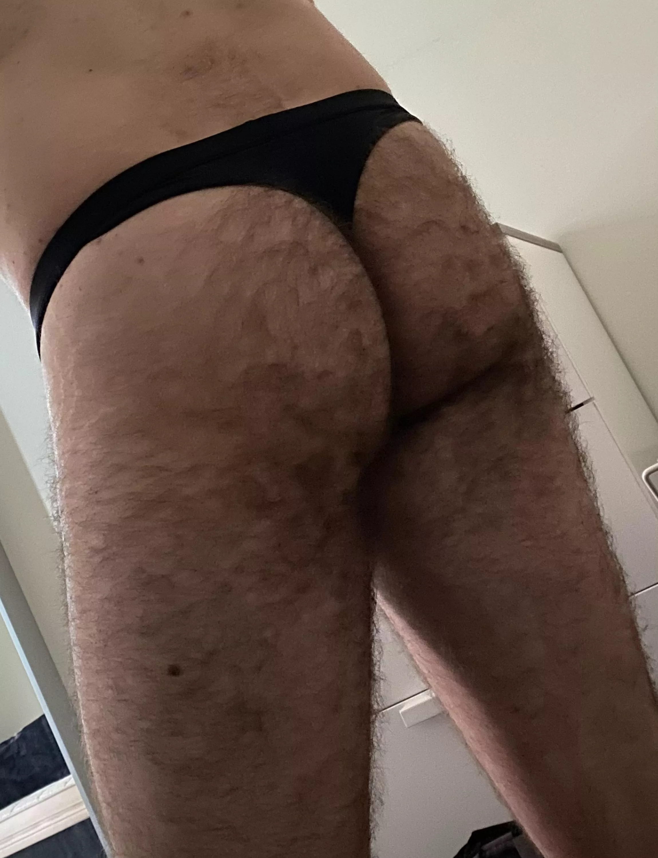 First time wearing a thong