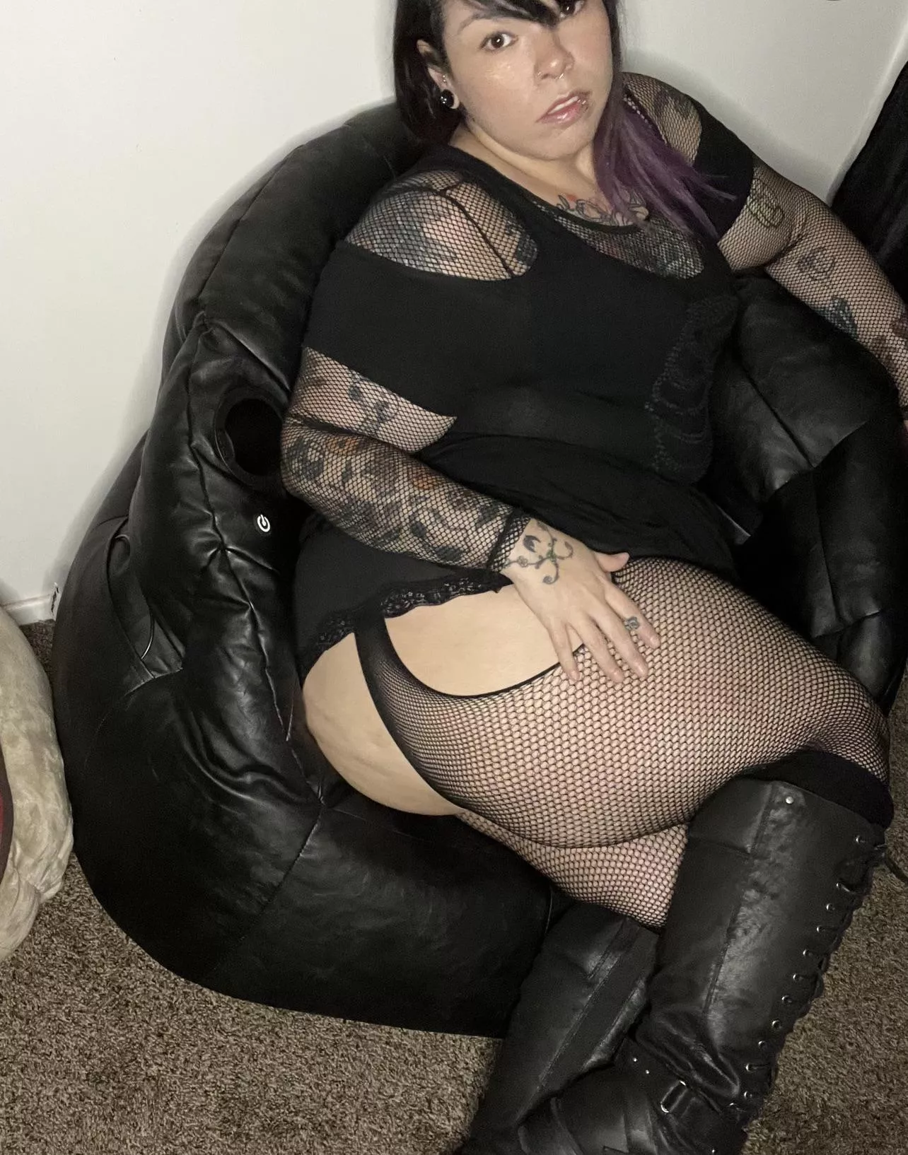 Fishnets and boots