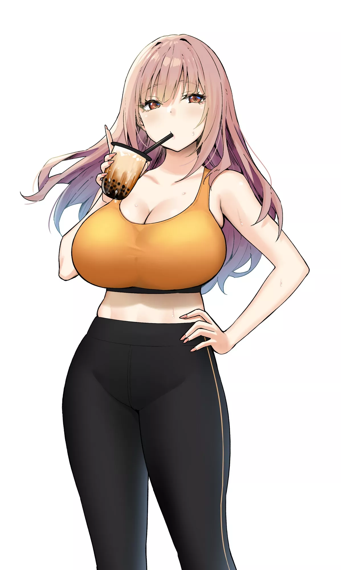 Fit girl drinking [Original]