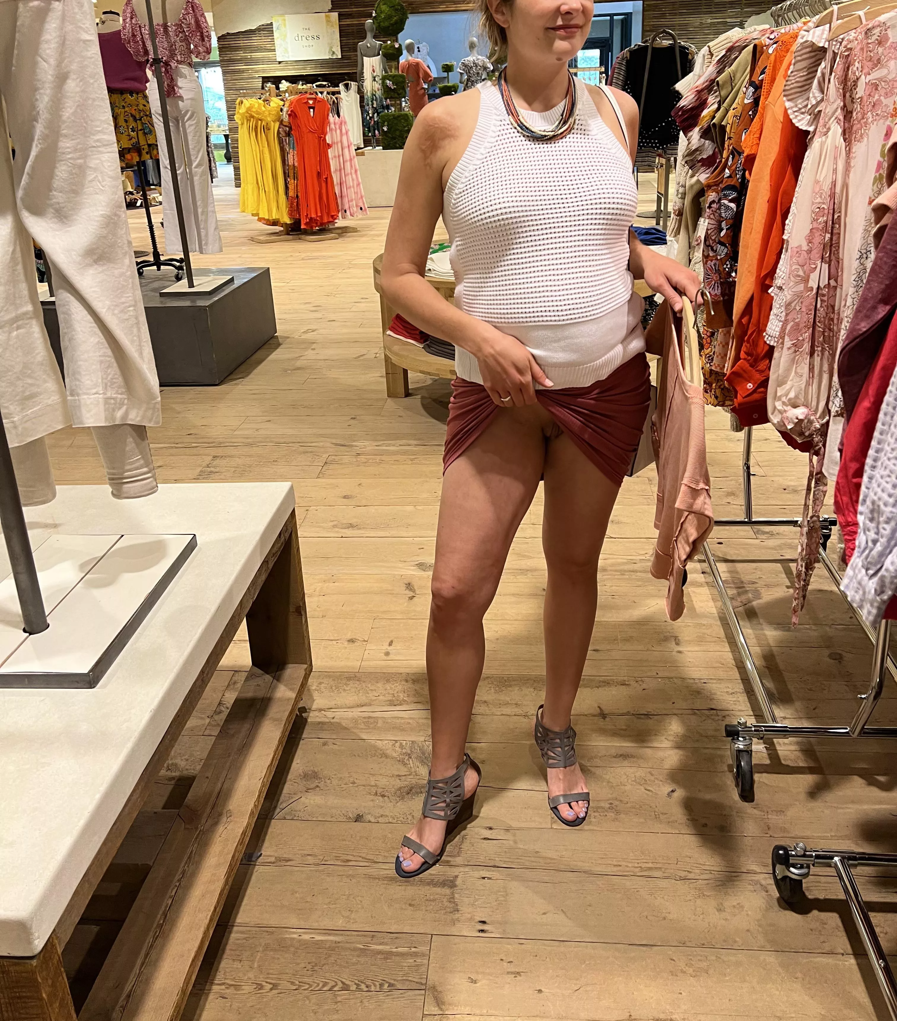 Flashing the pussy at Anthropology