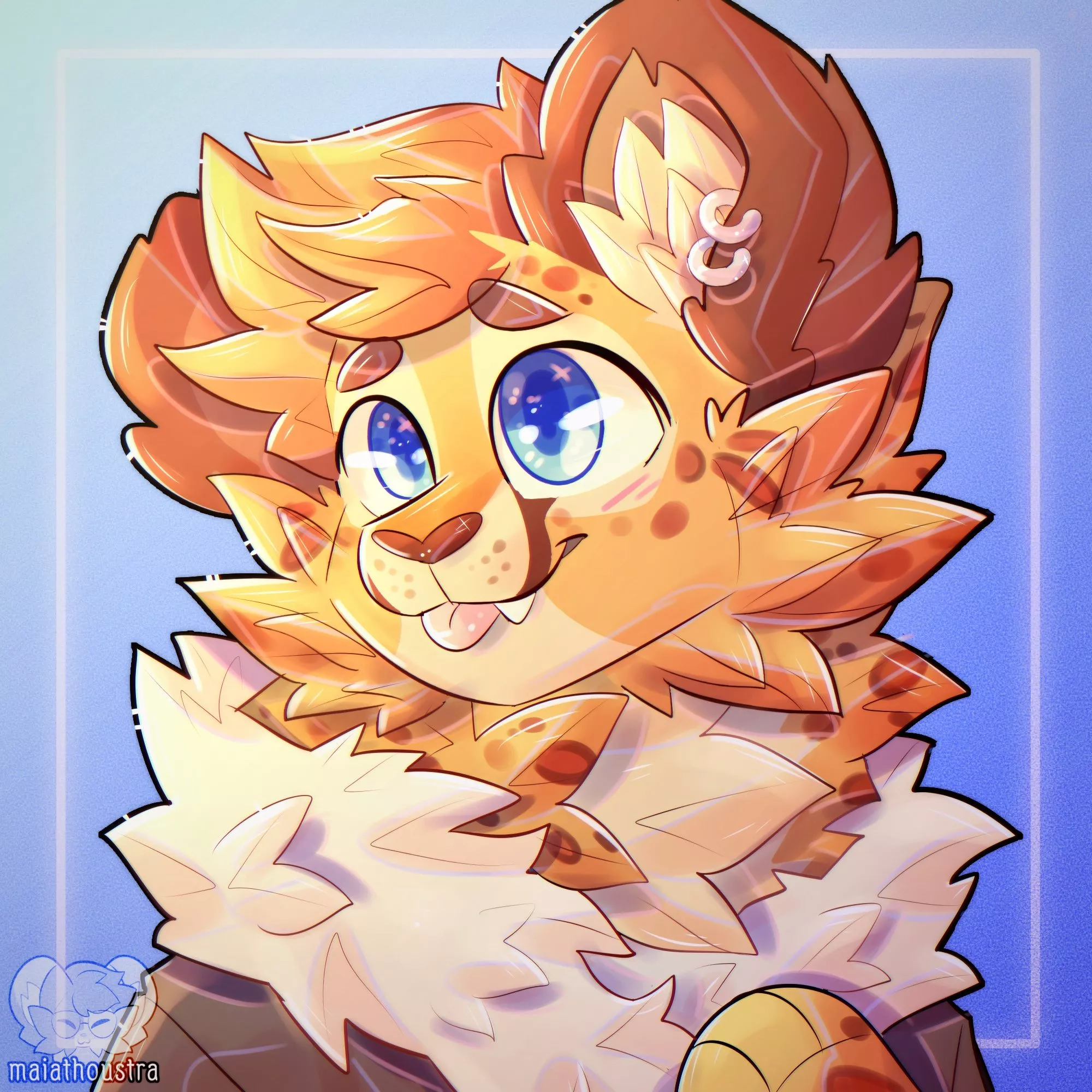 Floof ~ raffle prize for CheetahTequila, art by me @maiathoustra