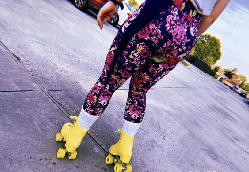 Flowery and yellow wheels