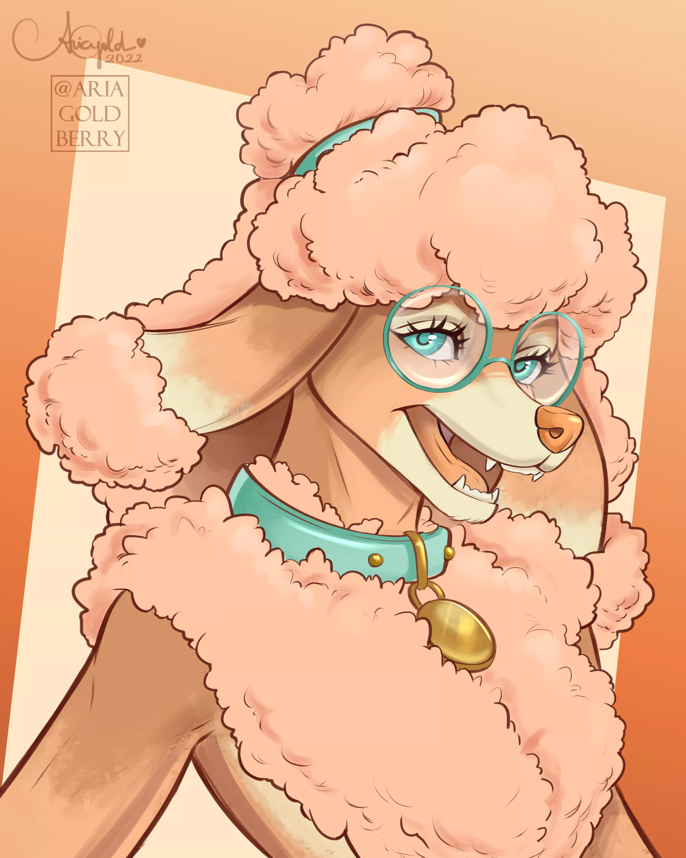 Fluffy Doggo 💞 Posting this girl again because I love her ^^ (@AriaGoldberry)