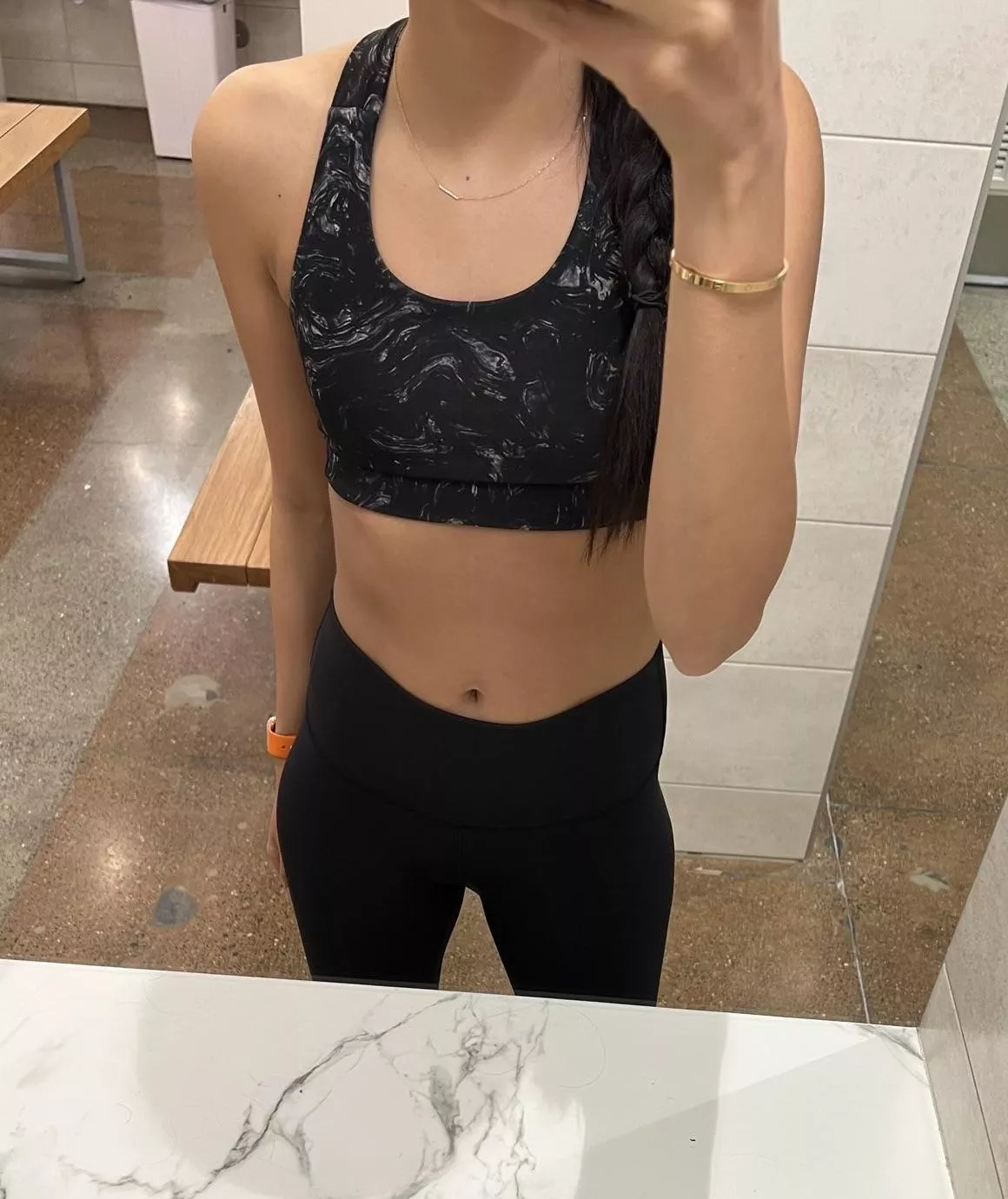 [F][OC] why am I always so horny in the locker room after a workout class?!