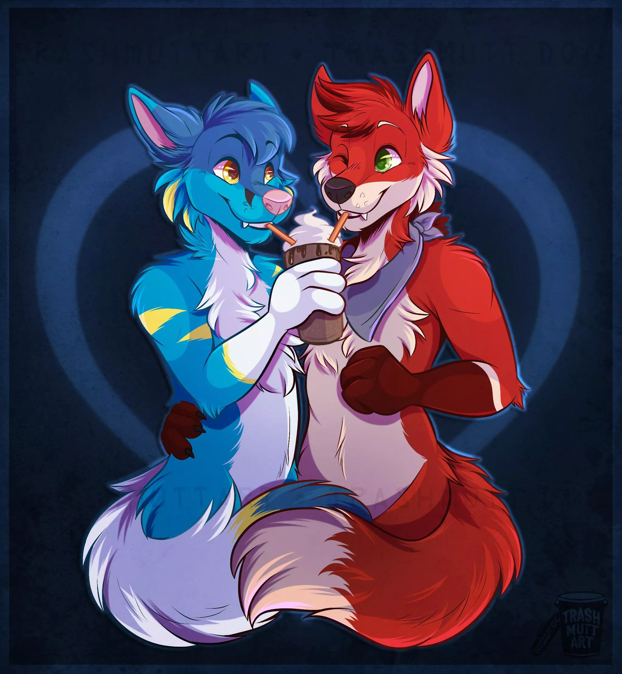 Folf Love 💛 (art by me - TrashmuttArt on Twitter)