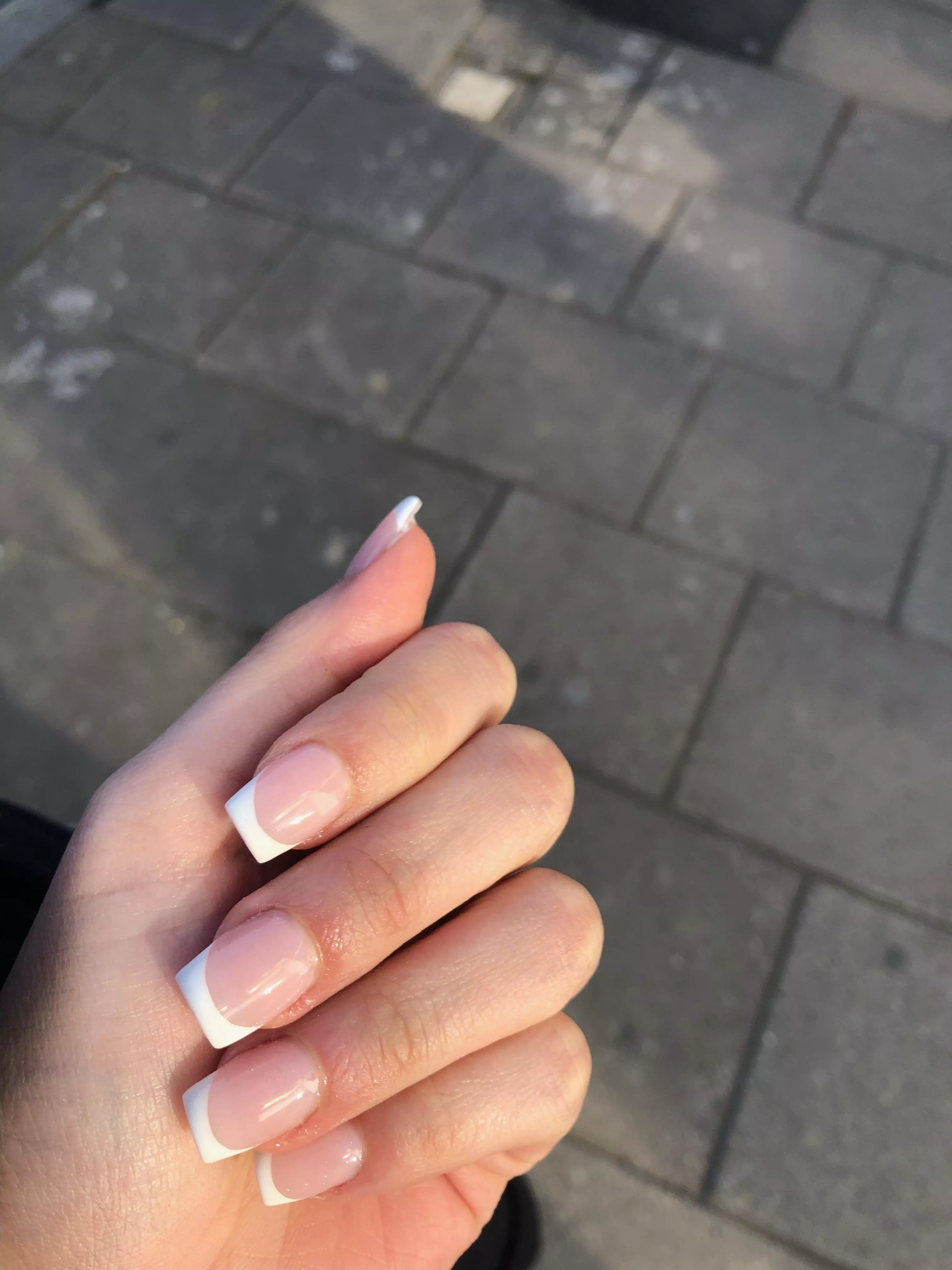 french nails around your cock