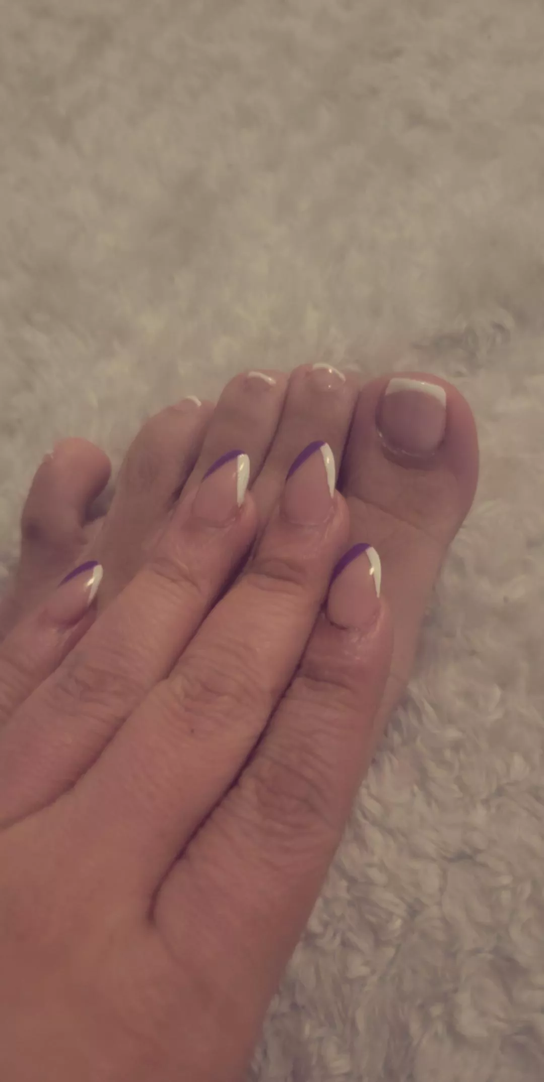 fresh manipedi ready to be sucked