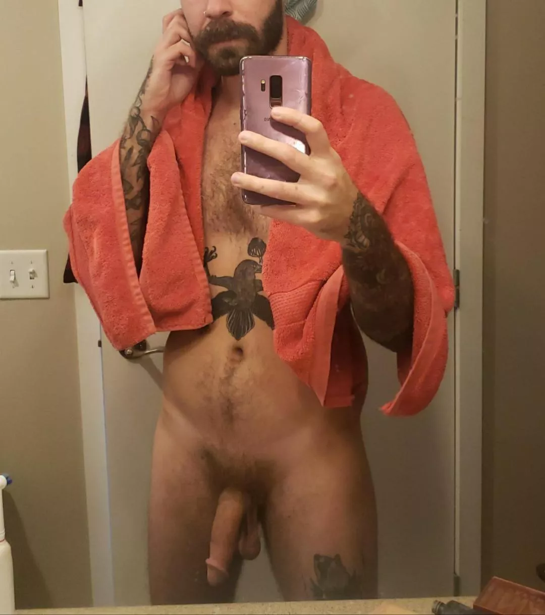 Fresh out of the shower 🚿