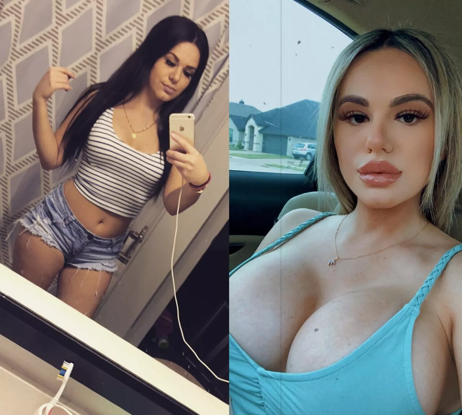 From girl next door to bimbo