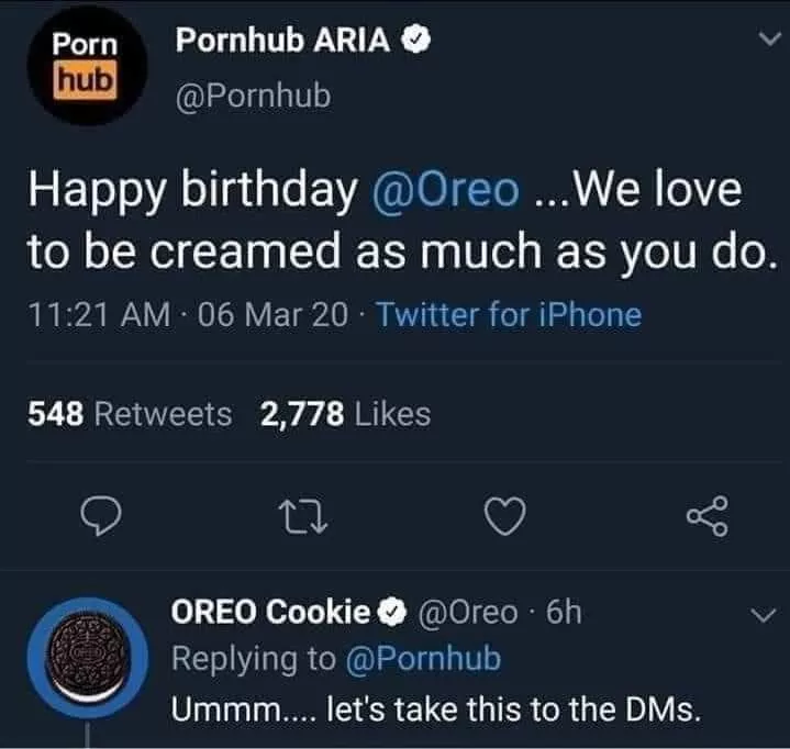 From the Pornhub Twitter, but it is a good one