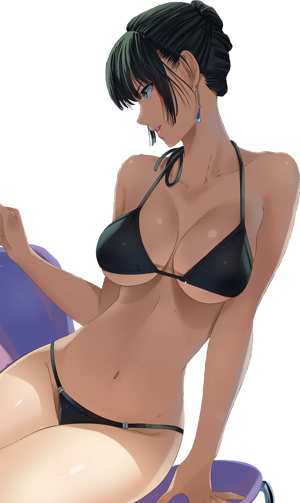 Fubuki chilling on the beach