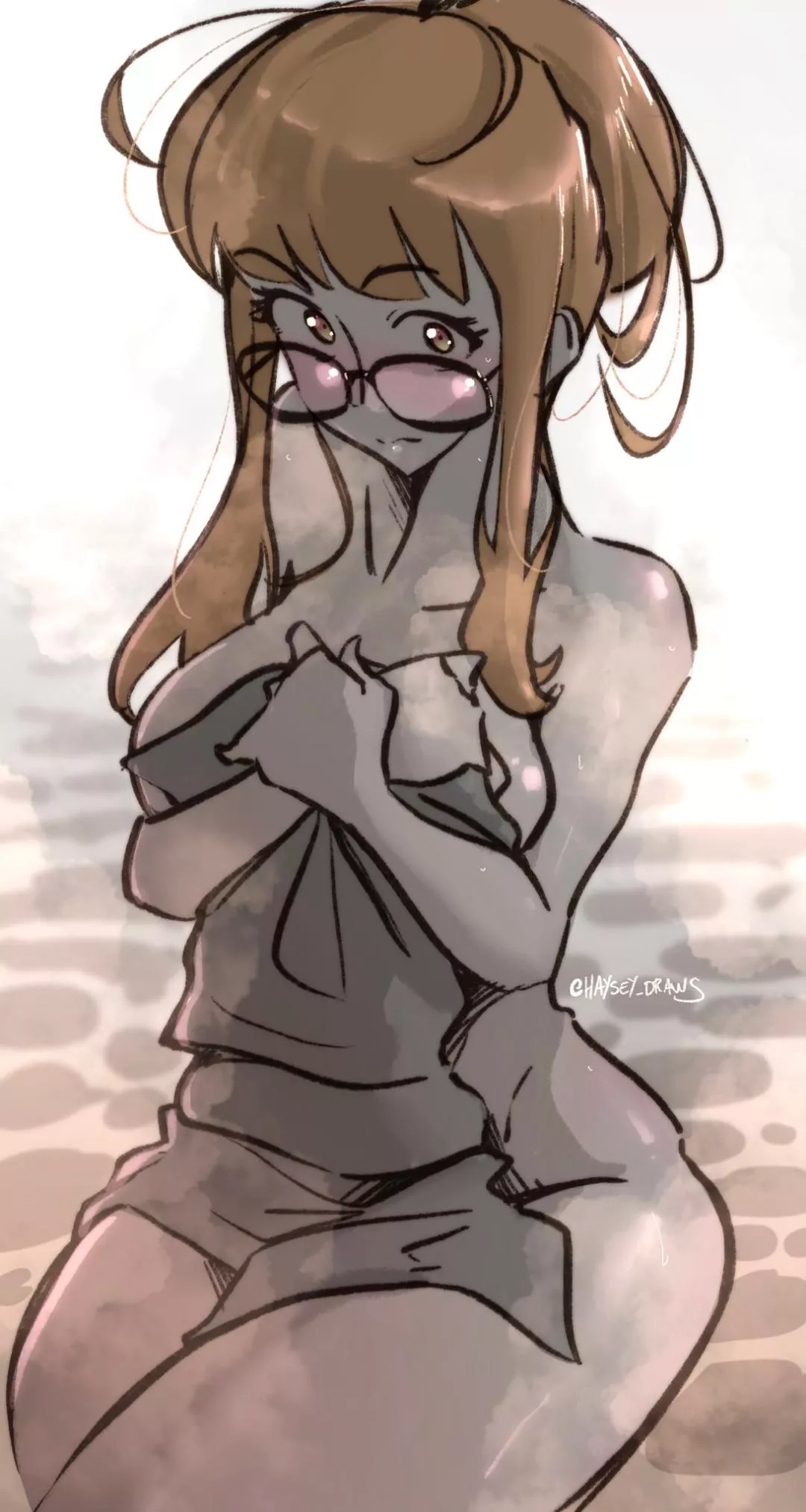 Futaba with a towel (@haysey_draws)