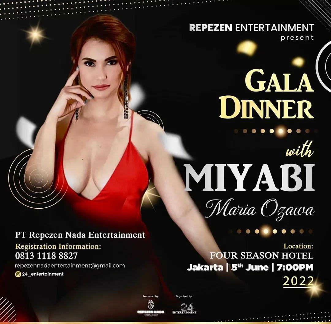 Gala dinner with MIYABI (Her porn name ☺️)