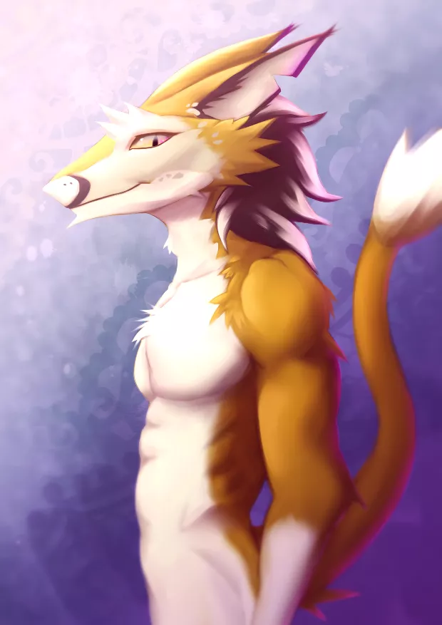 Get fursona half-body commission for 40$