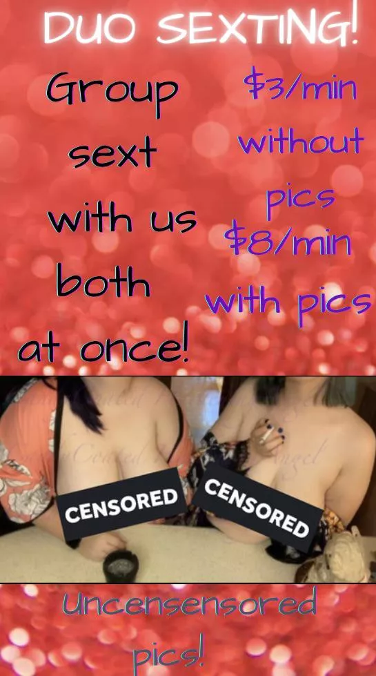 🍭 Get your rocks off with two horny sisters! [Selling] threesome sexing sessions!