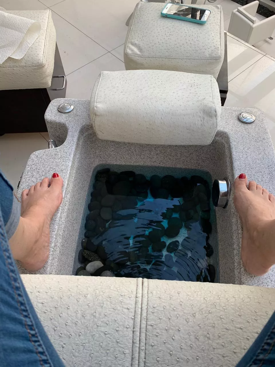 Getting my Feet Pampered.