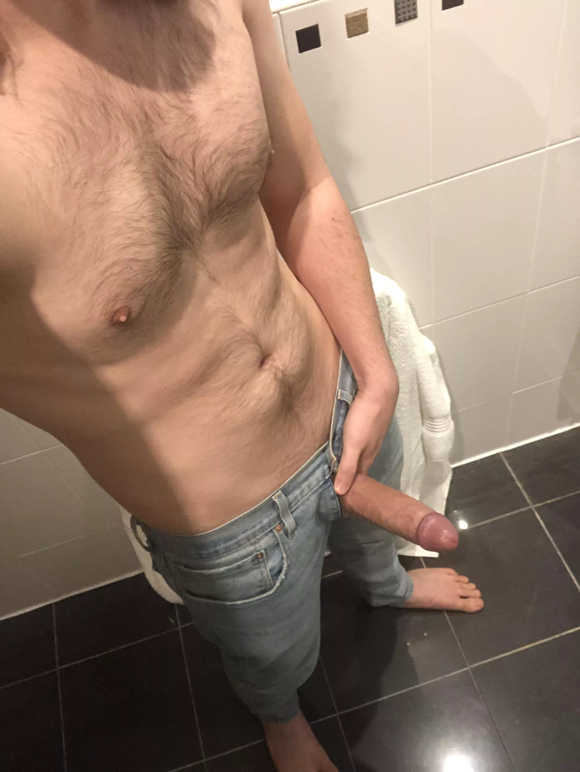 Getting ready after my work out [M]