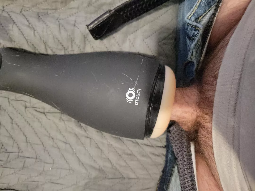 getting sucked off by a vibrating bj toy