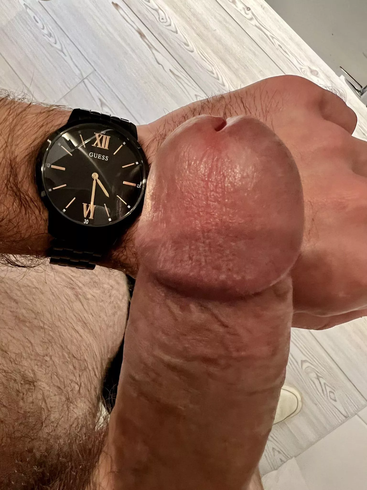 Giant head next to my watch