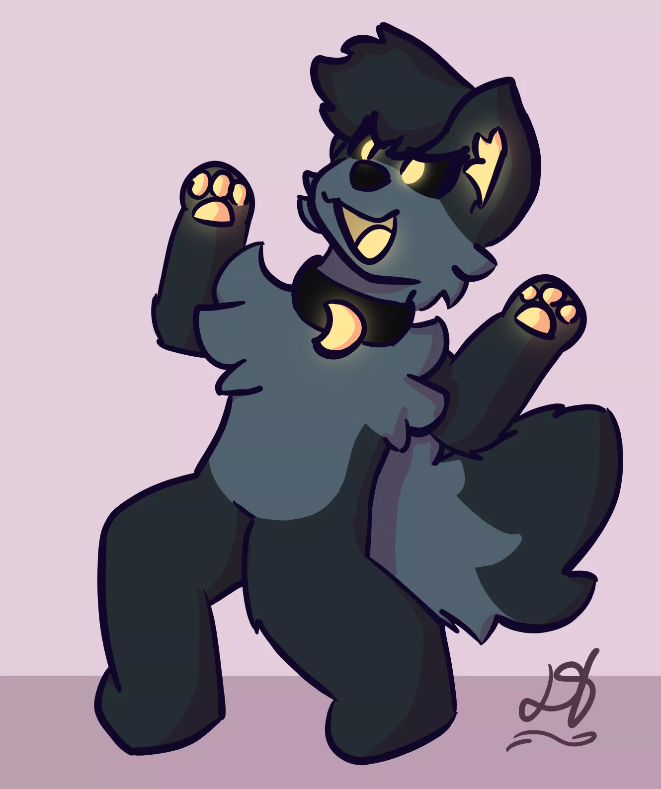 Gift art for u/TotallyNotFur!! [by me @doughcatball]