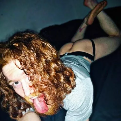 Ginger twink in jockstrap 🍑