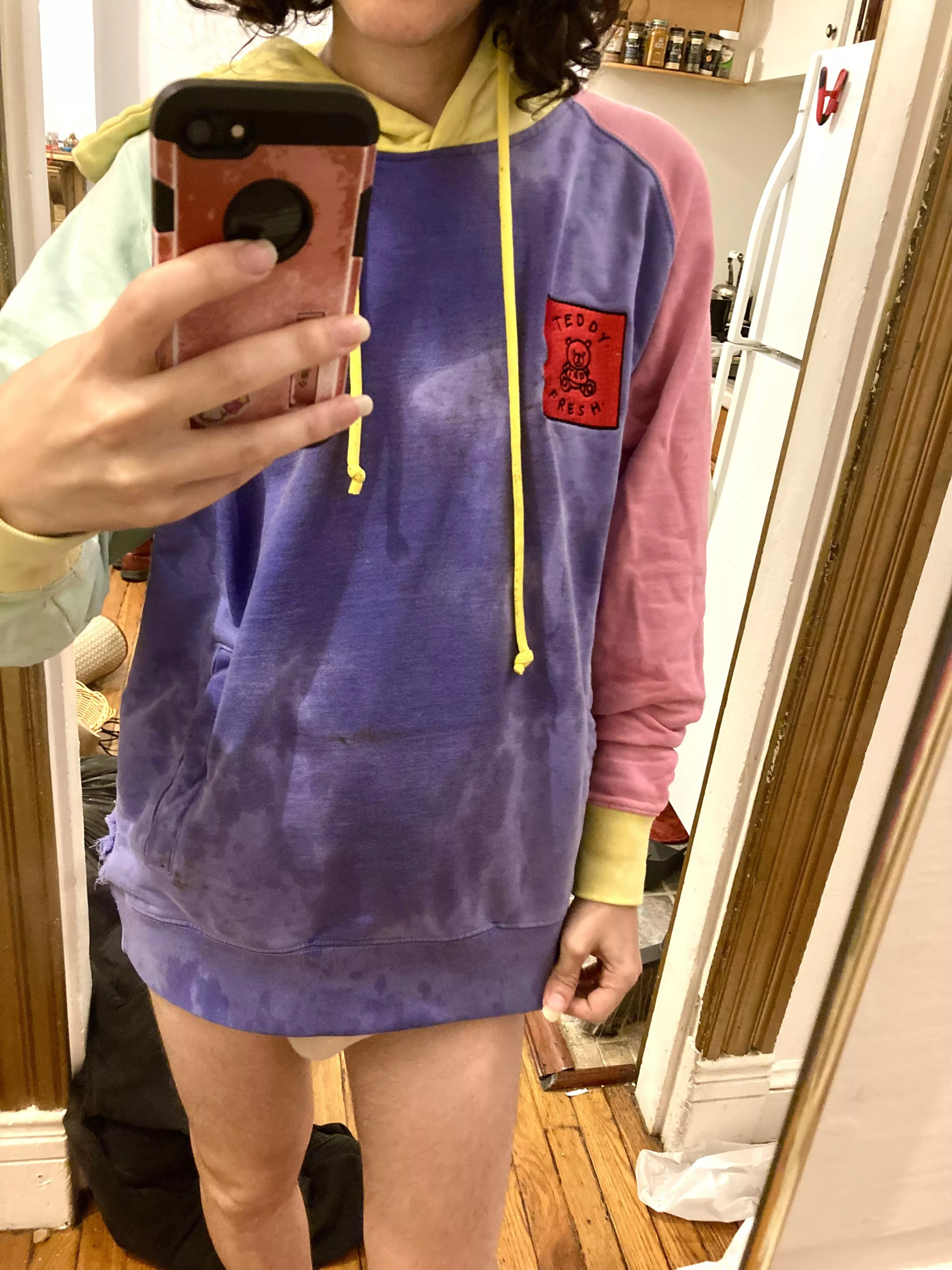 Got my old fav hoodie soaked