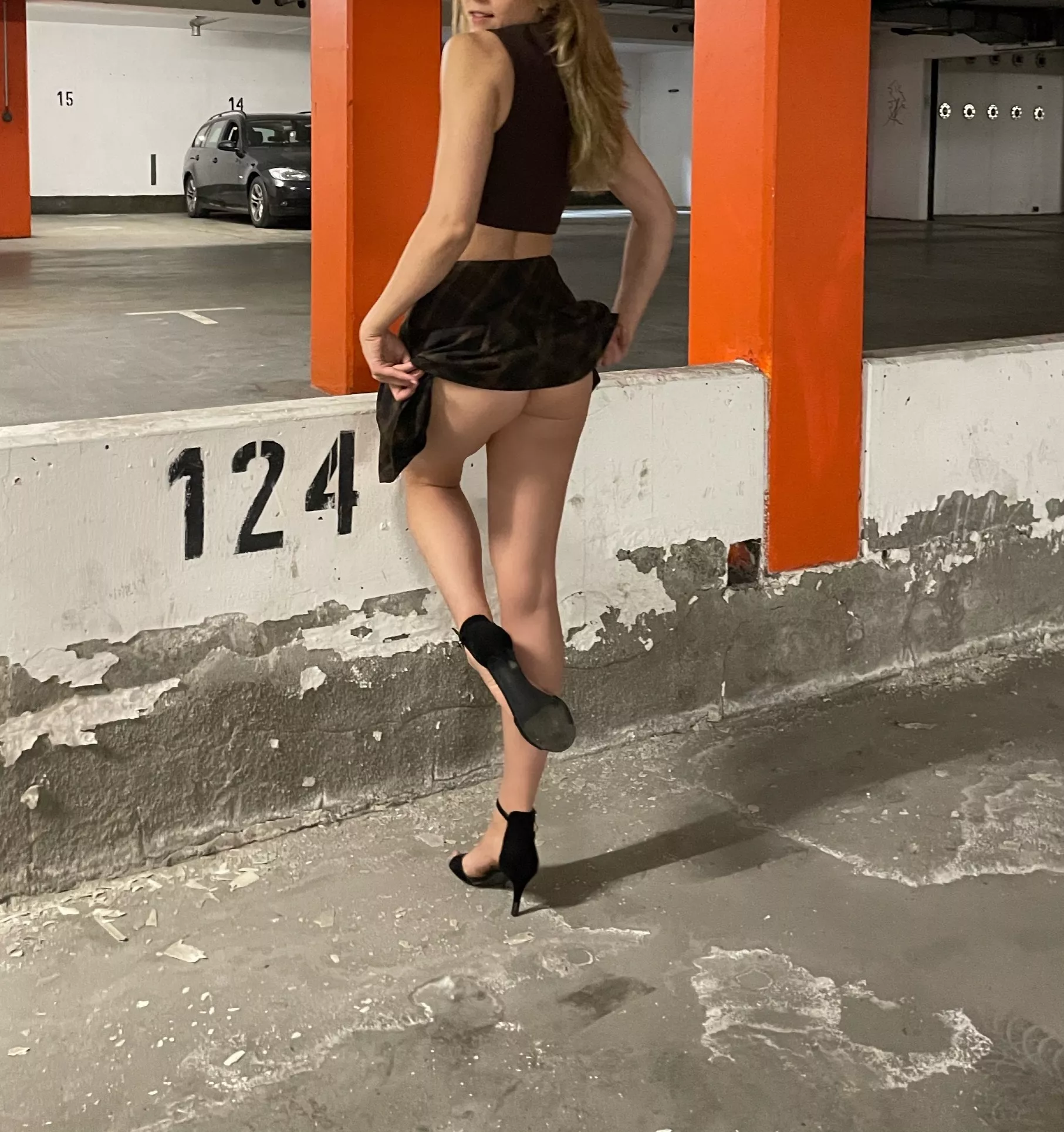 Got naughty in the parking garage today! ðŸ˜ˆ