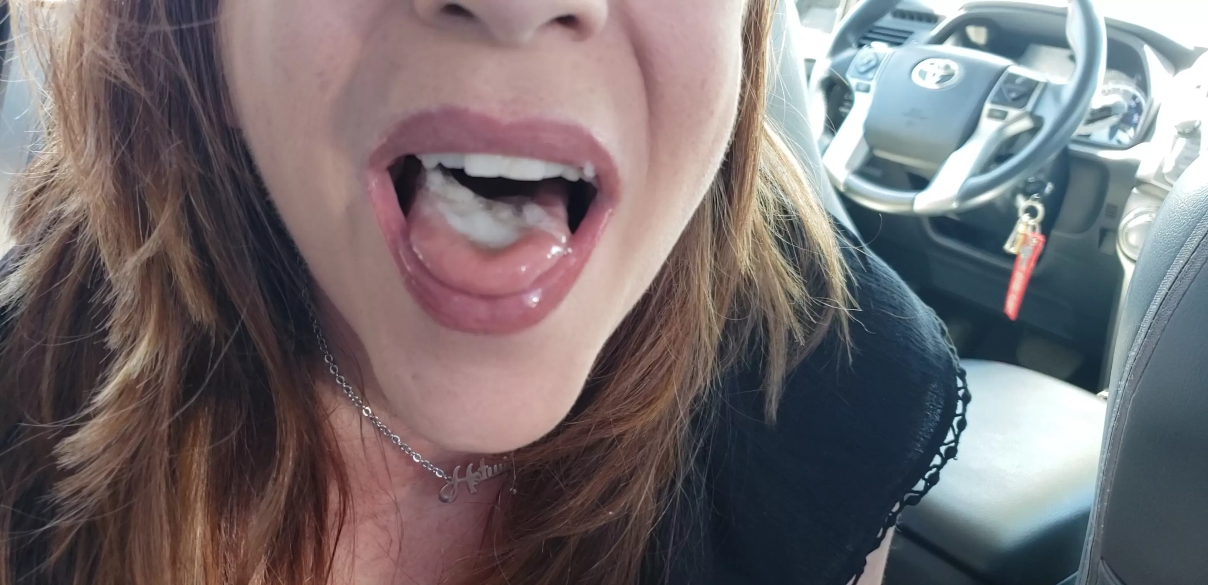 Great day yesterday! Bull 1 of 2. I love swallowing cum!