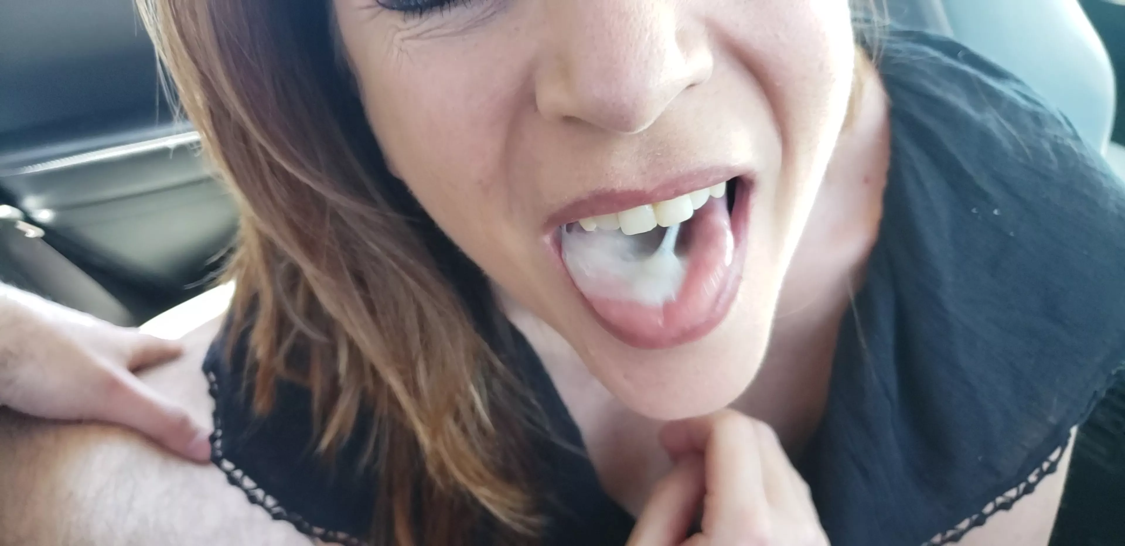 Great day yesterday! Bull 2 of 2. I love swallowing cum!