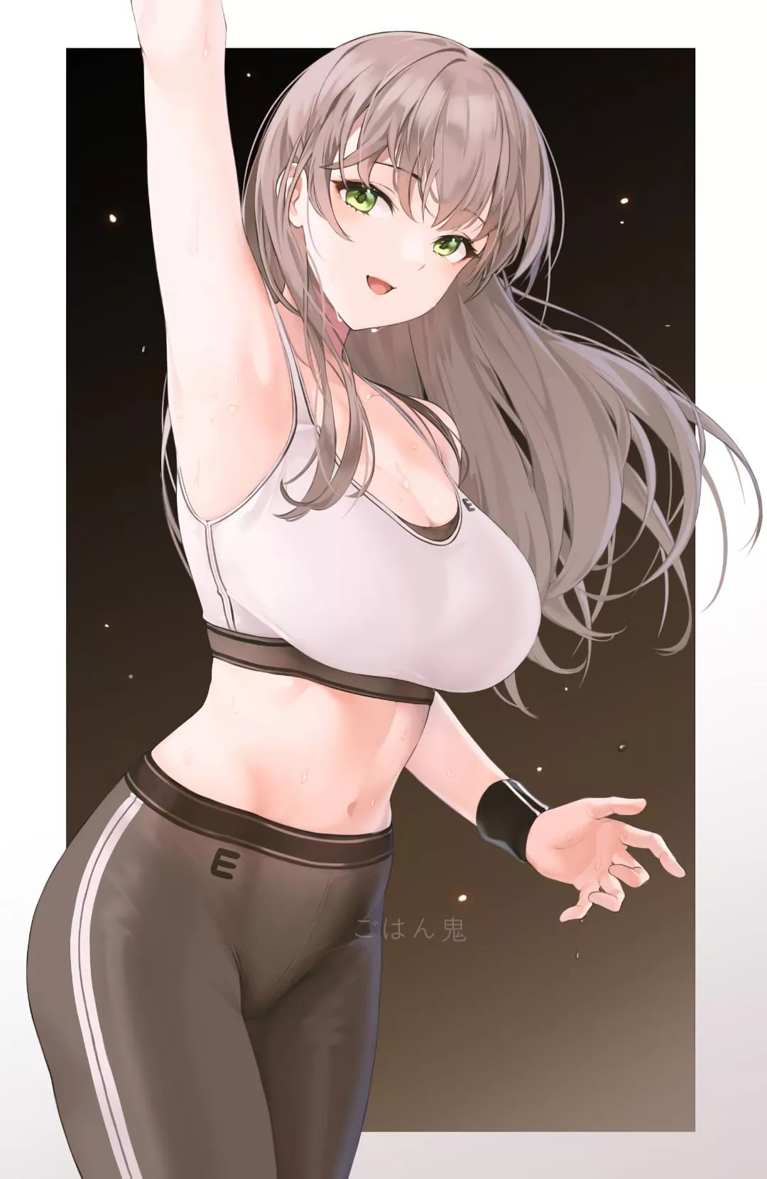 Grey Hair keeping herself fit (RiceGhost626) [Original]