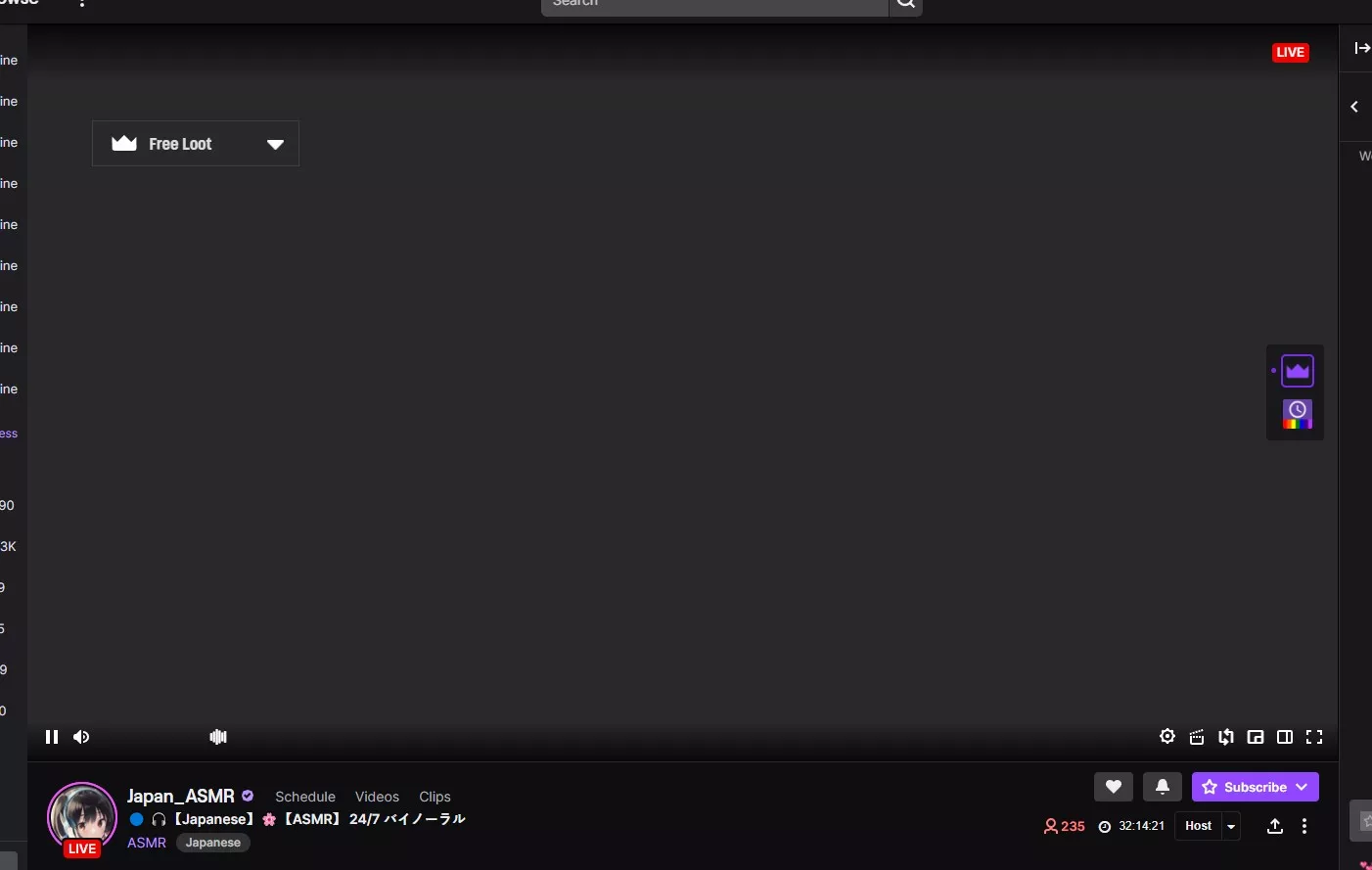 Grey Screen when watching streams