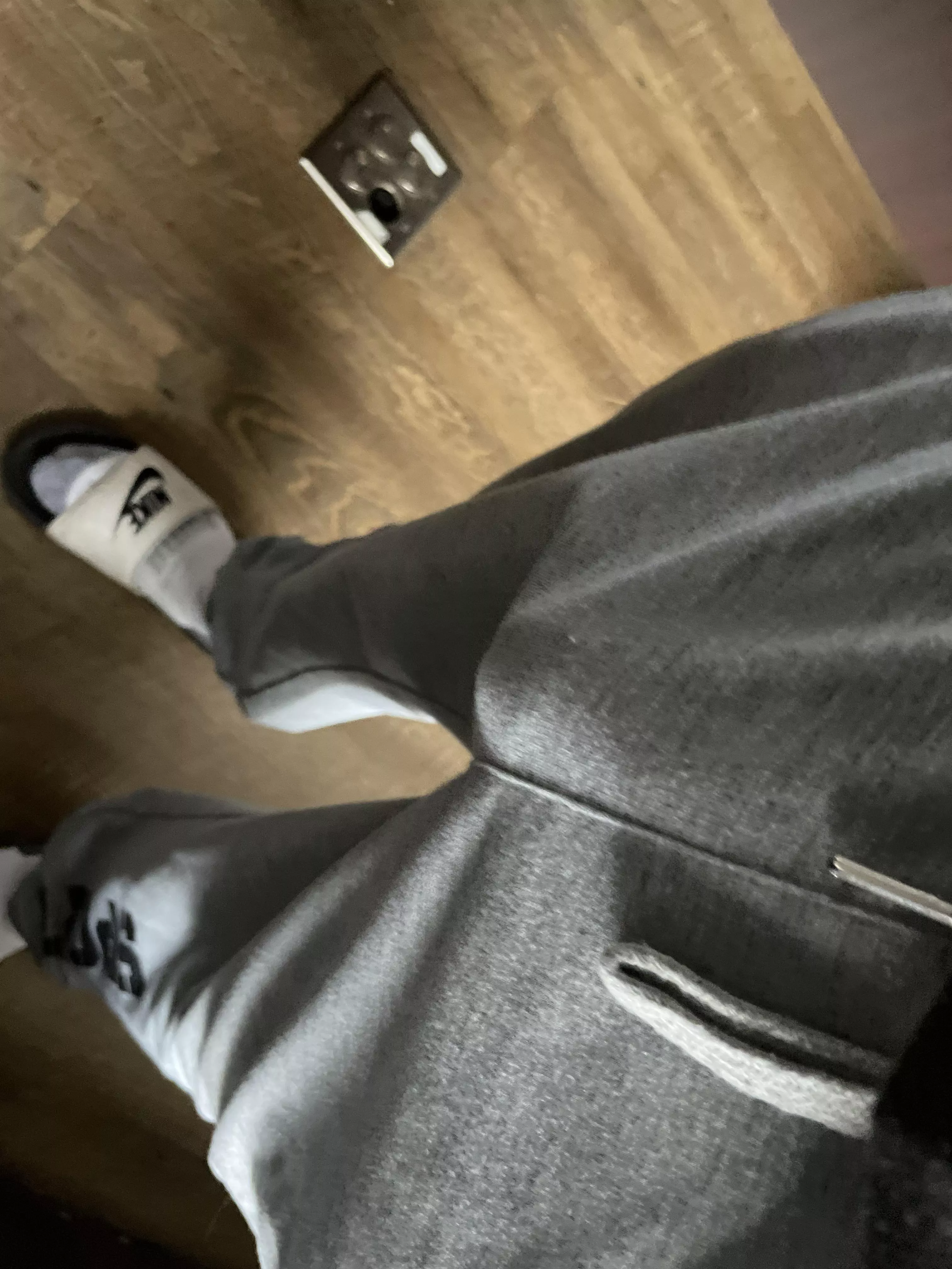 Grey sweatpants season is never over