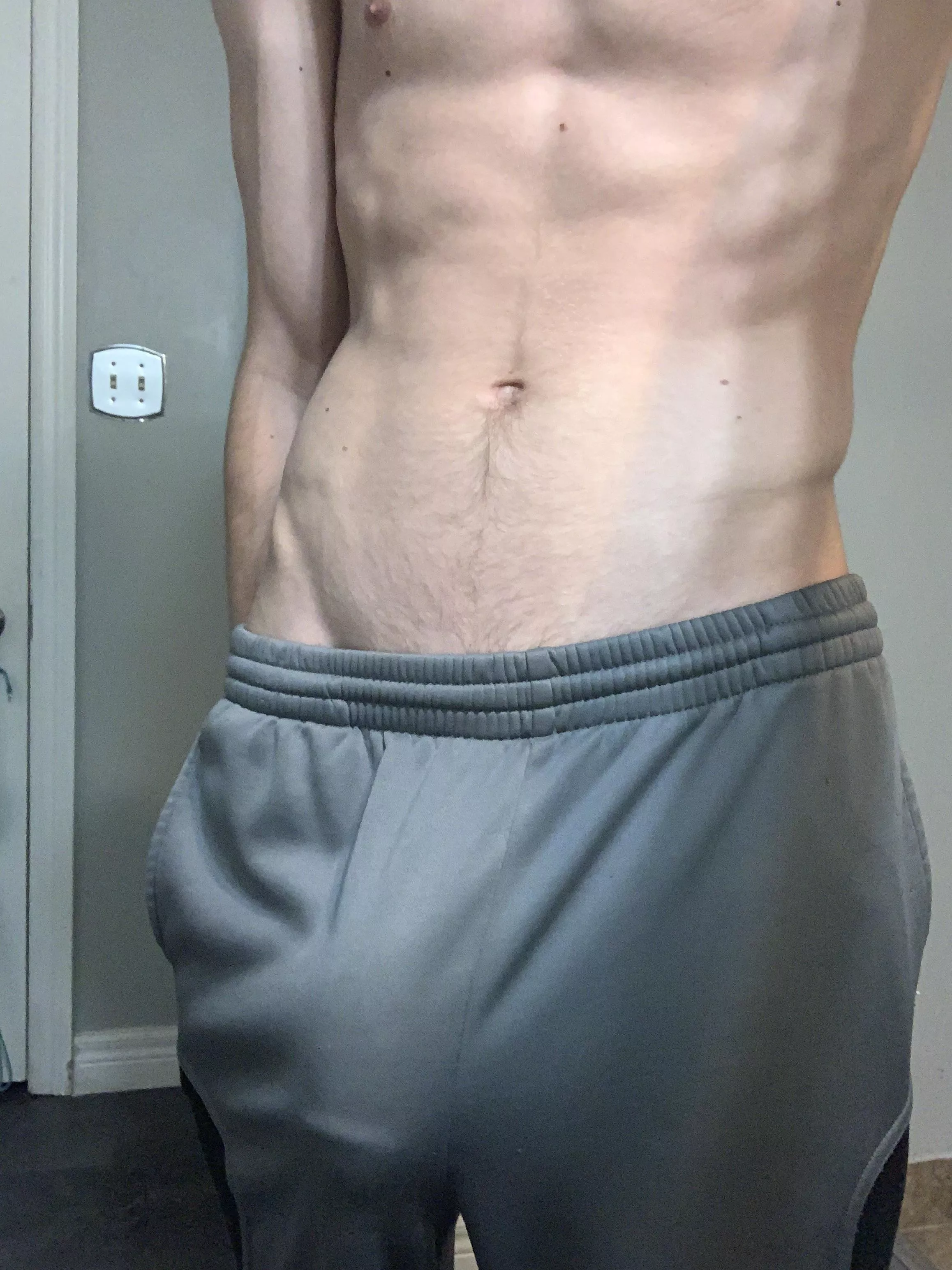 Grey sweatpants