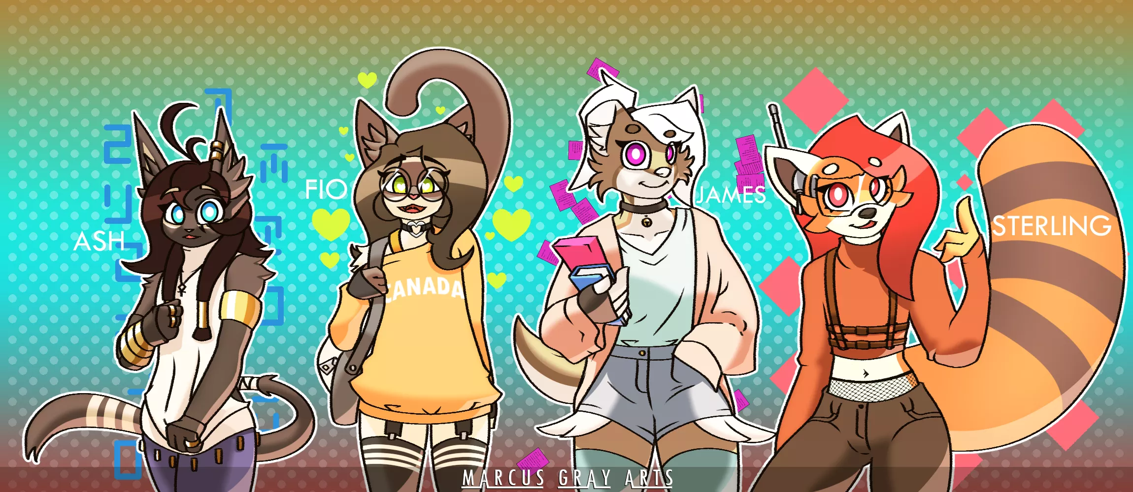 Group Photo! Art by me