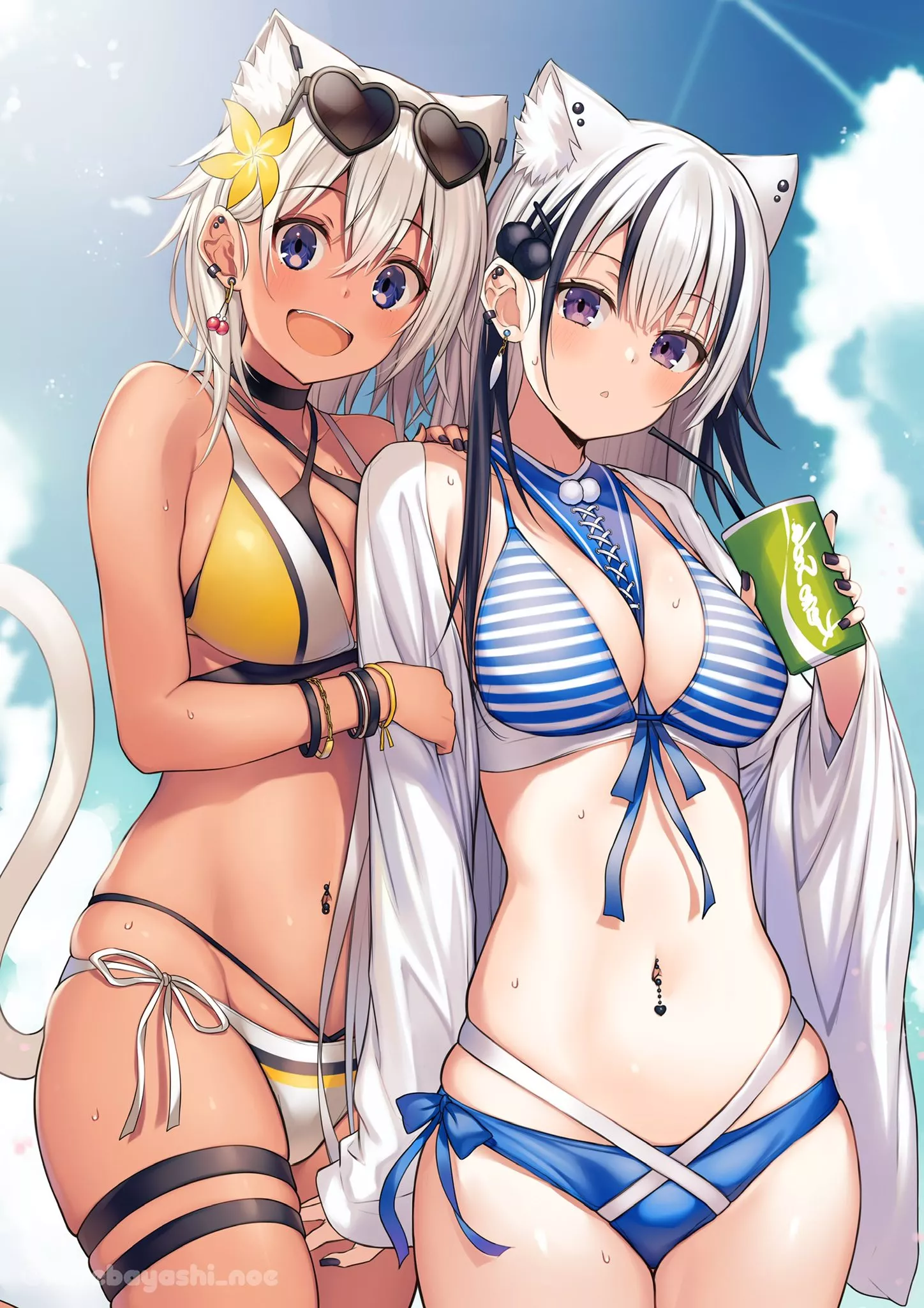 Gyaru Beachgirls (kurebayashinoe)