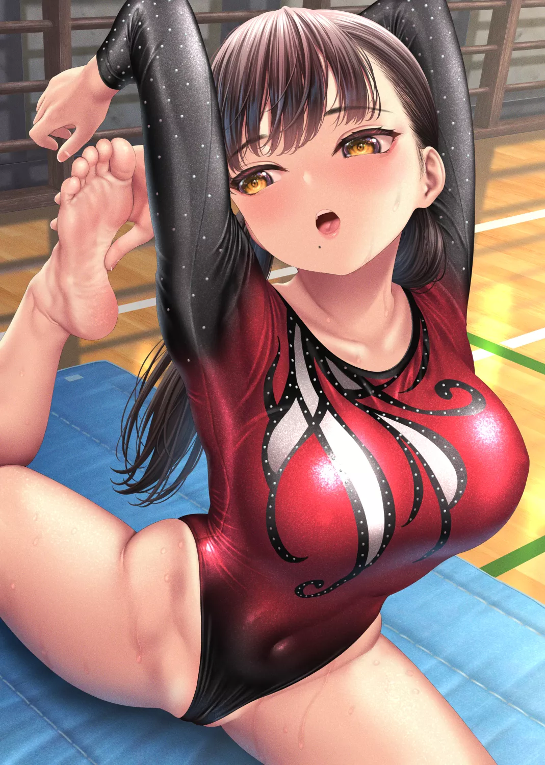 Gymnast In A Athletic Leotard Stretch ( Kase Daiki) [Original]