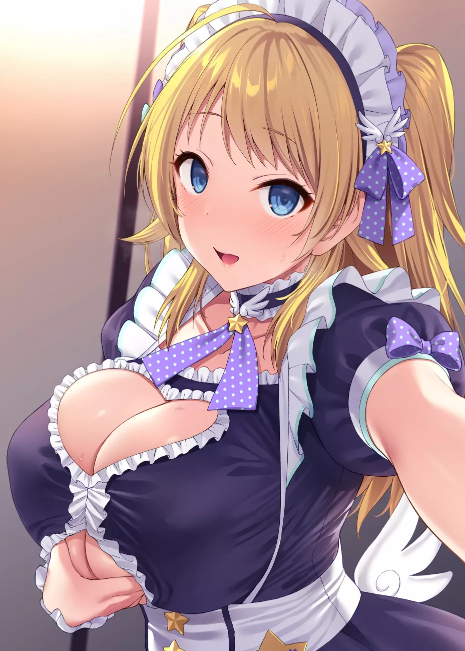 Hachimiya Meguru Hot Maid (Satou Kuuki ) [Idolmaster]