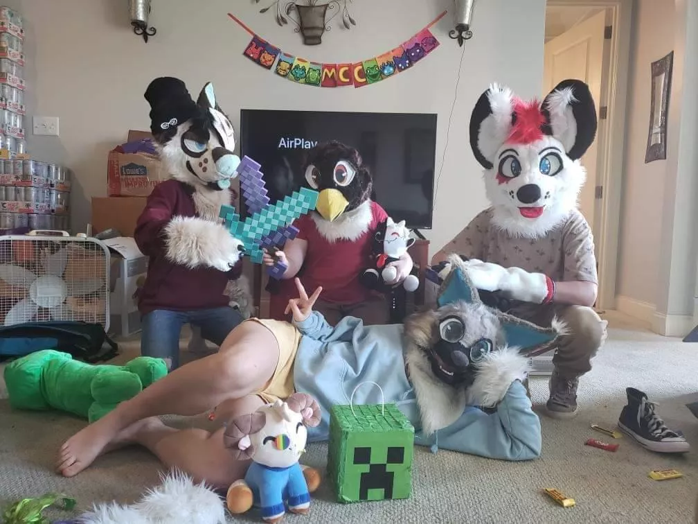 Had a Minecraft party With my friends