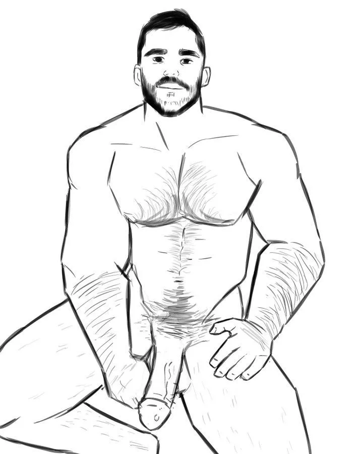 Hairy hunk Wip