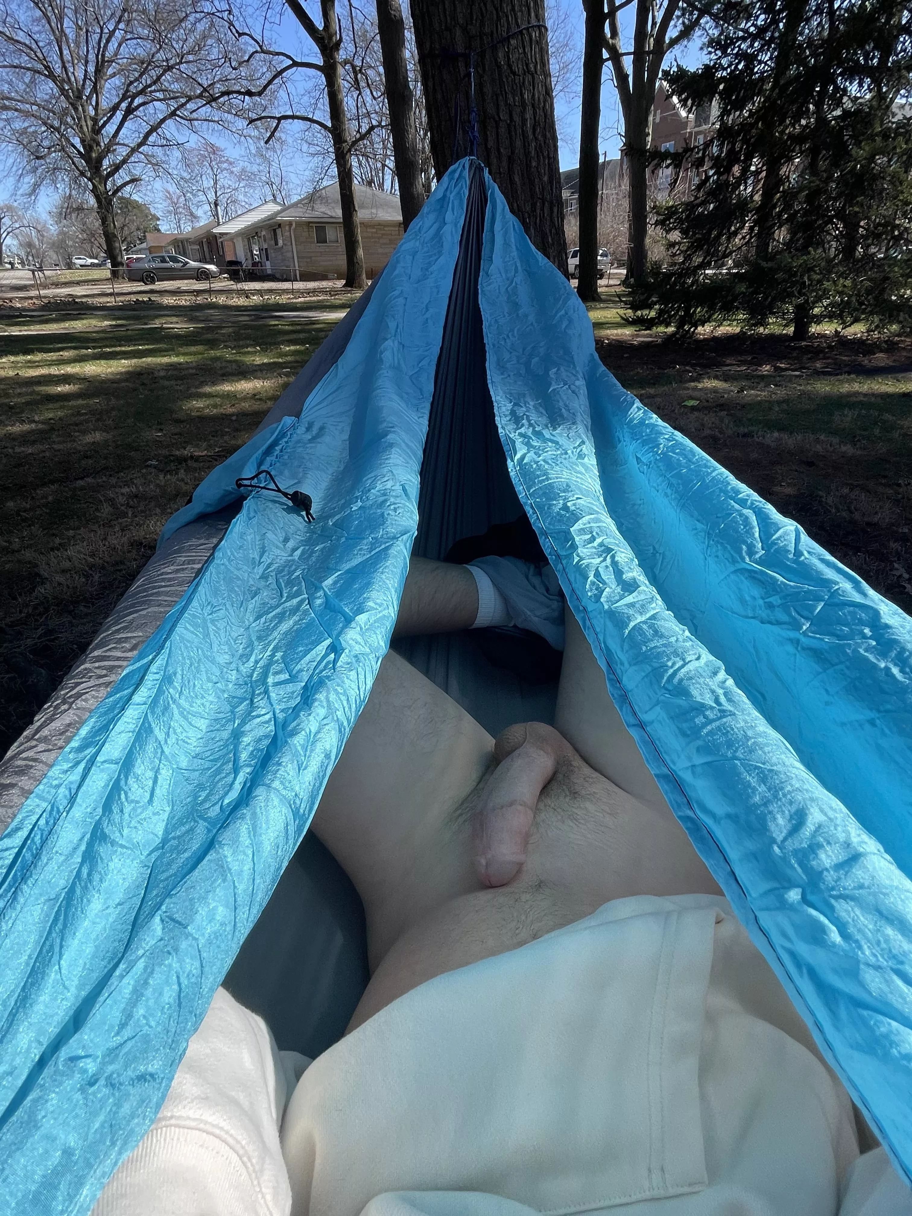 Hammocking on campus