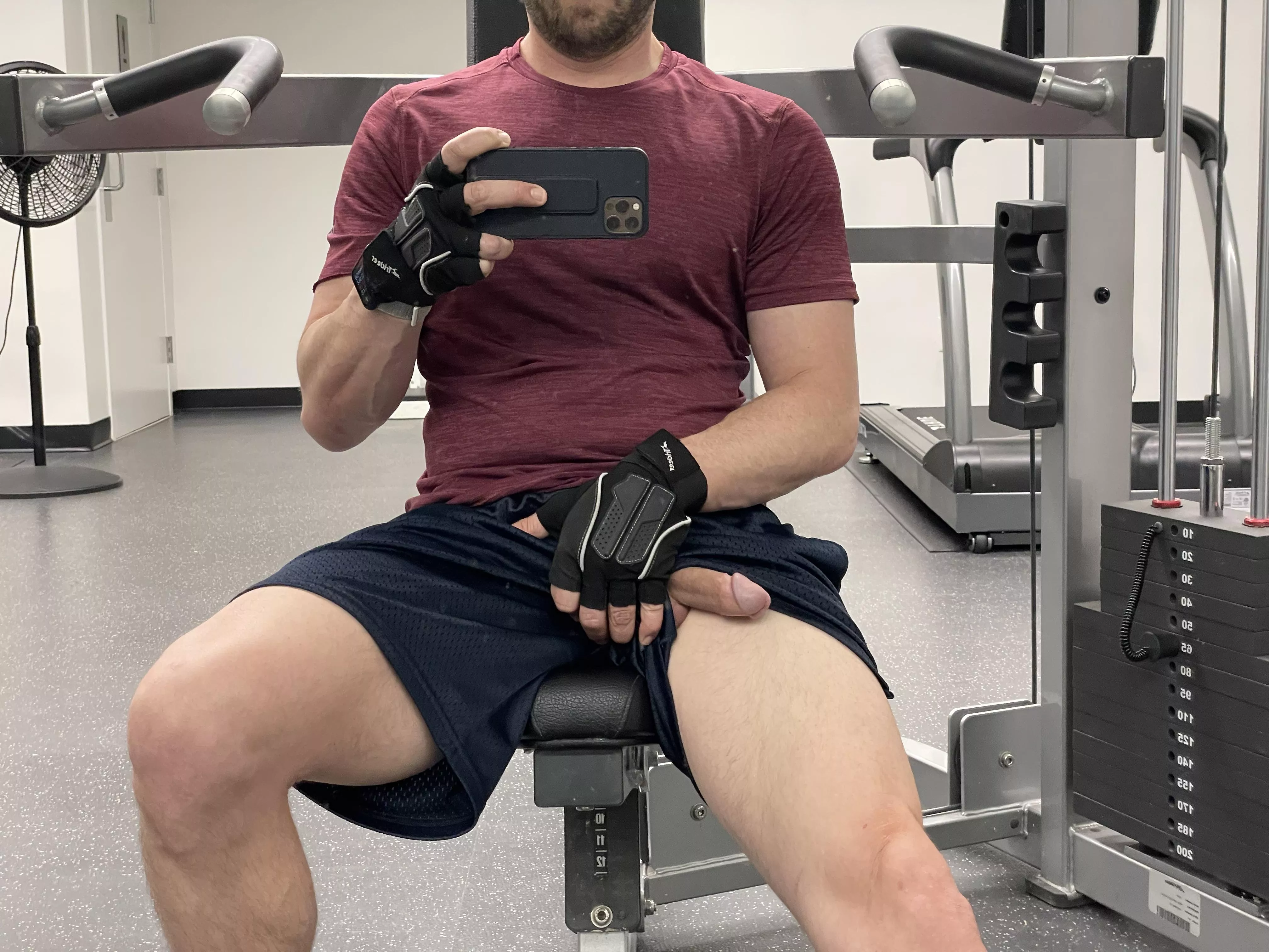 Hanging out in the gym