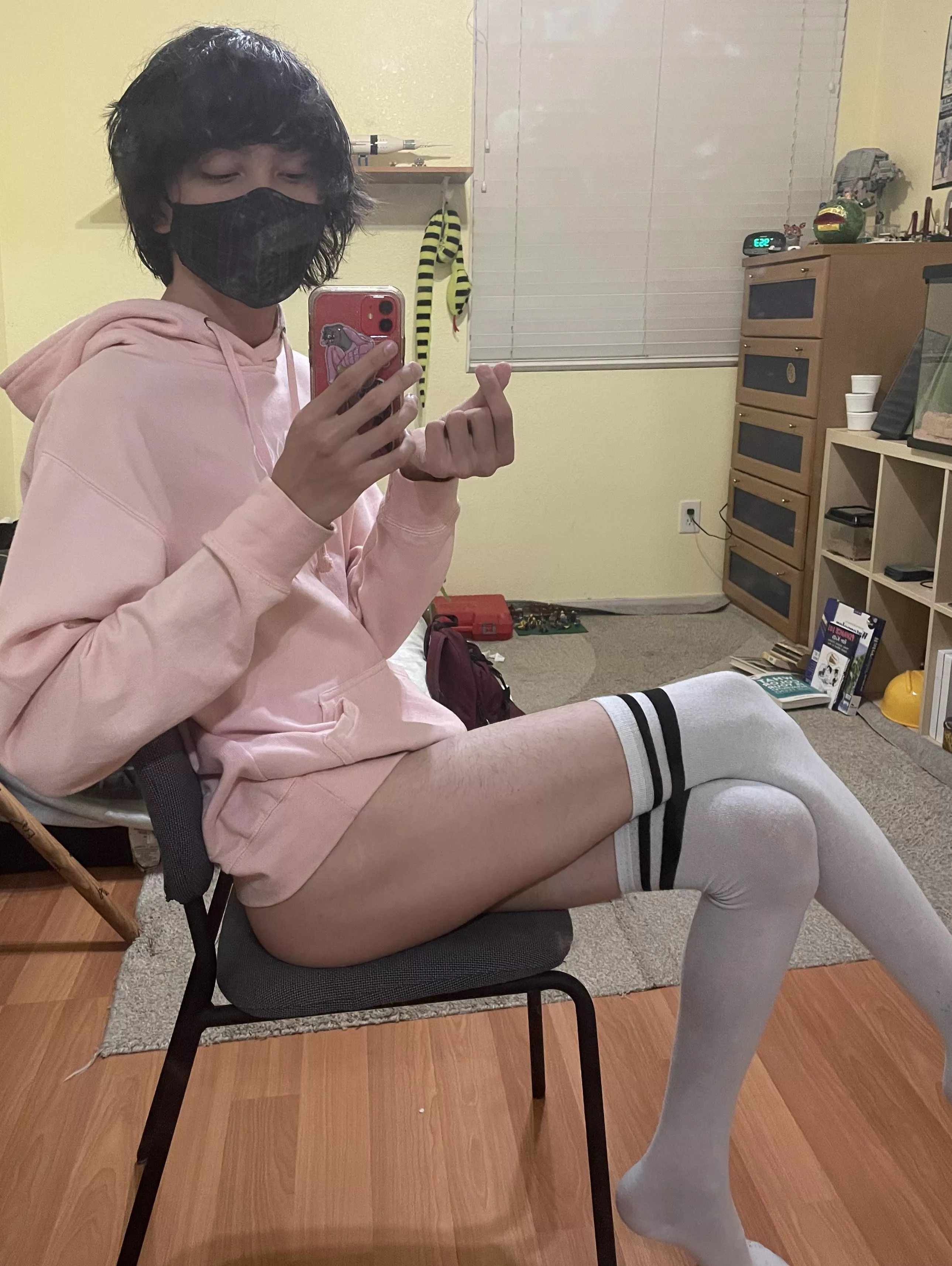 Happy femboy Friday! Iâ€™ll get more stuff to wear, I promise!!